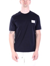 emporio armani t-shirt logo milano μπλε