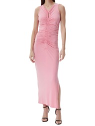 boss φορεμα c_emberia maxi ντραπε ροζ