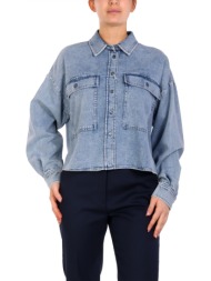 max mara weekend πουκαμισο crop jeans zemira μπλε