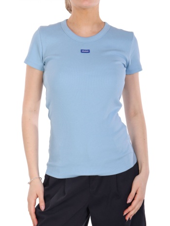 hugo blue t-shirt easy tee_b jersey logo ανοιχτο μπλε σε προσφορά