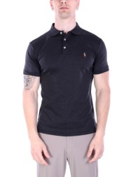 ralph lauren polo custom slim fit logo ανθρακι