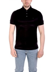 emporio armani polo logo μαυρο