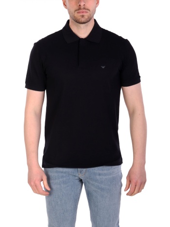 emporio armani polo halfzip logo μπλε σε προσφορά