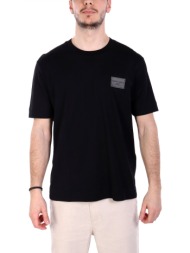 emporio armani t-shirt logo milano μαυρο