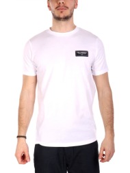 karl lagerfeld t-shirt crew neck logo λευκο