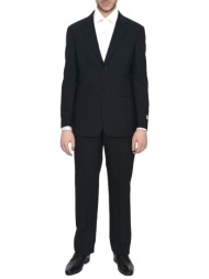 armani collezioni κοστουμι ριγε μαυρο