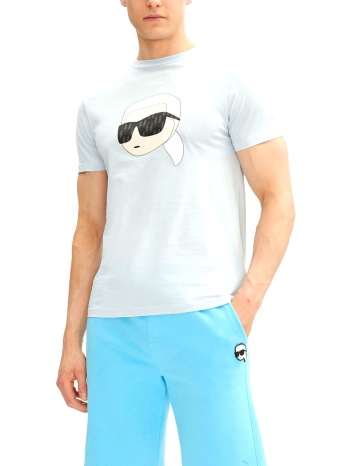 karl lagerfeld t-shirt crew neck logo σιελ σε προσφορά