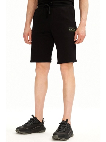 karl lagerfeld βερμουδα φουτερ logo μαυρο-κιτρινο σε προσφορά