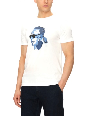 karl lagerfeld t-shirt crew neck logo λευκο σε προσφορά