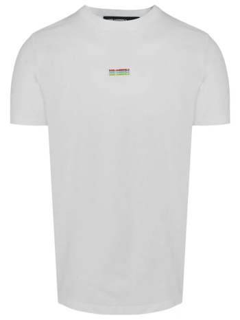karl lagerfeld t-shirt crew neck logo λευκο σε προσφορά