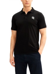 karl lagerfeld polo logo μαυρο