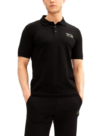 karl lagerfeld polo logo μαυρο-κιτρινο σε προσφορά