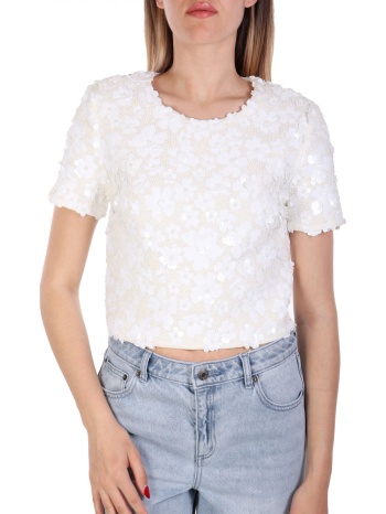 michael kors crop top παγετα λευκο σε προσφορά