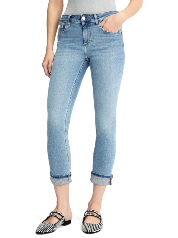 liu-jo παντελονι jeans skinny monroe ρεβερ στρας logo μπλε σε προσφορά