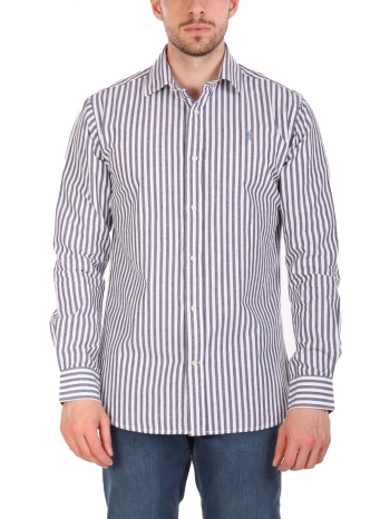 u.s.polo assn πουκαμισο ριγε regular fit μπλε-λευκο σε προσφορά