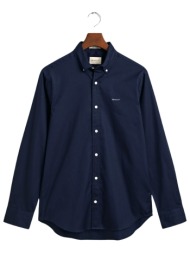 gant υποκαμισο reg pinpoint oxford shirt μπλε