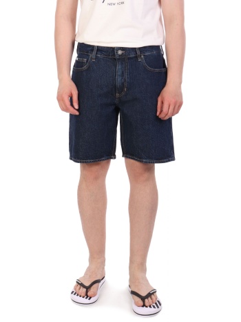 guess βερμουδα jeans unisex classic denim μπλε σε προσφορά