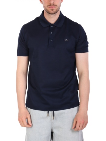 paul&shark polo logo metallic pin logo μπλε σε προσφορά