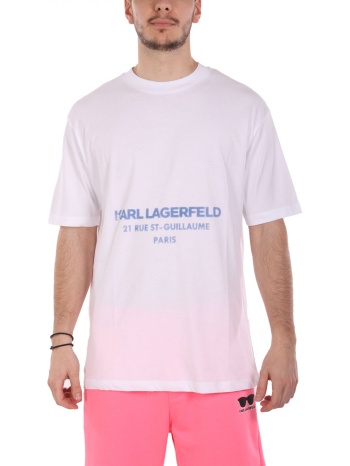 karl lagerfeld t-shirt crew neck logo λευκο σε προσφορά