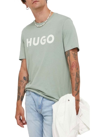 hugo t-shirt dulivio logo ανοιχτο πρασινο σε προσφορά