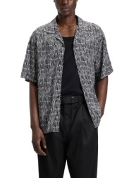 hugo πουκαμισο εμπριμε μαυρο-καφε