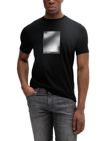 karl lagerfeld t-shirt crew neck logo μαυρο σε προσφορά