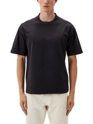 boss casual t-shirt relaxed fit te_dye_ μαυρο