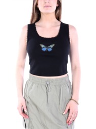 hugo blue tank top delarina_b δαντελα logo μαυρο