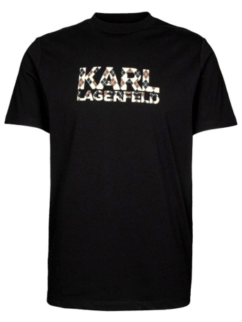karl lagerfeld t-shirt crew neck logo μαυρο σε προσφορά