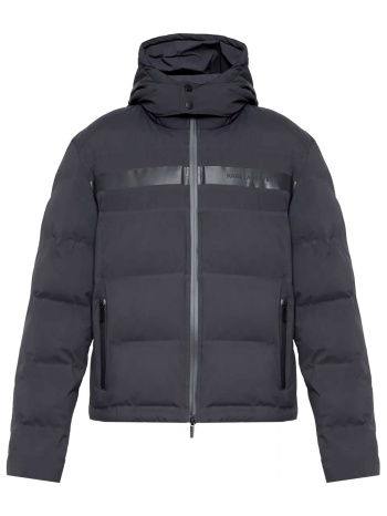 karl lagerfeld μπουφαν φουσκωτο αποσπωμενη κουκουλα μαυρο σε προσφορά