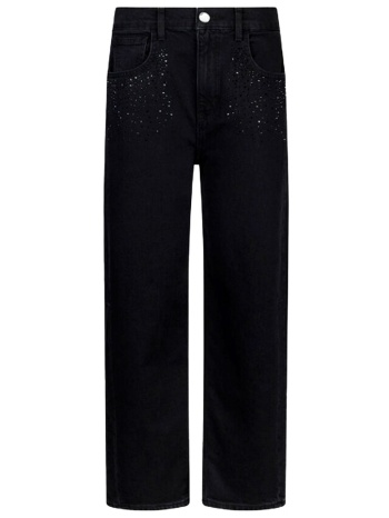 liu-jo better denim παντελονι jeans boy cult strass μαυρο σε προσφορά