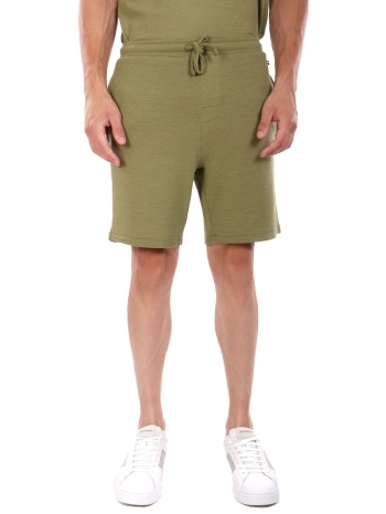 boss homewear βερμουδα φουτερ rib shorts χακι σε προσφορά