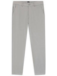 boss παντελονι chino slim fit p-kaiton1-zip γκρι