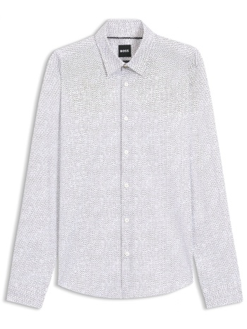 boss πουκαμισο μικροσχεδιο slim fit p-roan-kent-c1-233
