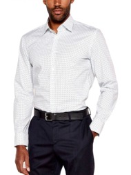 boss πουκαμισο μικροσχεδιο slim fit h-hank-kent-c1-214 λευκο-πρασινο