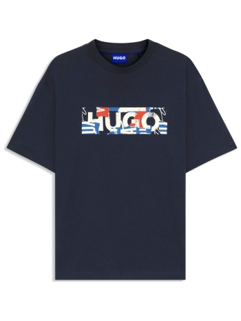 hugo blue τ-shirt nugix μπλε σε προσφορά