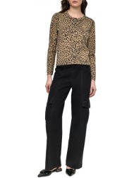 dkny πλεκτο animal print λεοπαρ