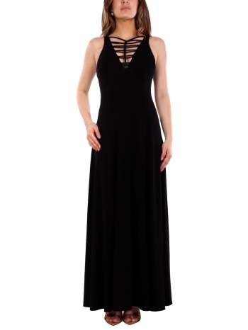 emporio armani φορεμα maxi ανοιγμα κορδονια μπροστα μαυρο σε προσφορά