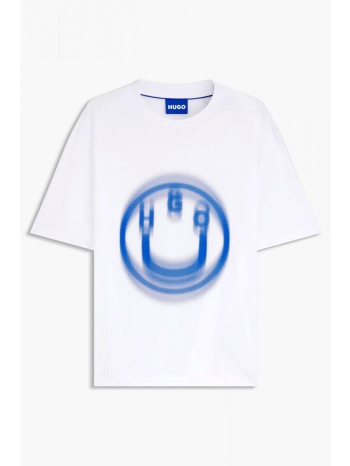 hugo blue τ-shirt nalax λευκο σε προσφορά