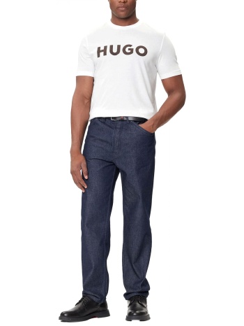 hugo t-shirt dulivio_u253 logo λευκο σε προσφορά