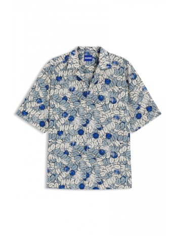 hugo blue πουκαμισo eligino σιελ-μπλε σε προσφορά