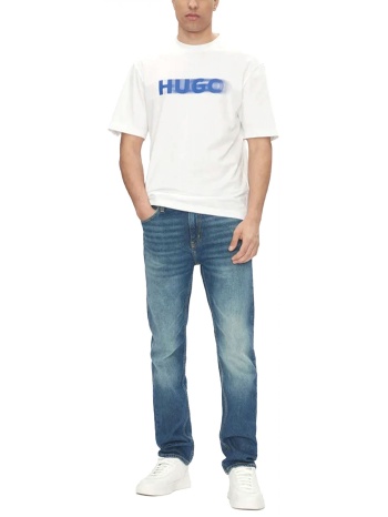 hugo blue τ-shirt nalax λευκο σε προσφορά