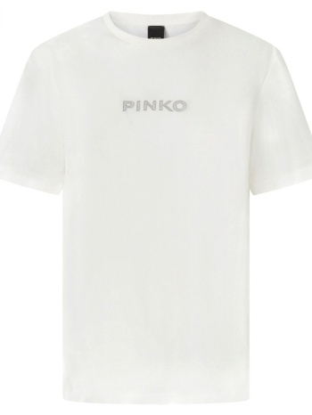 pinko t-shirt strepitoso t-shirt jersey logo strass pinko σε προσφορά