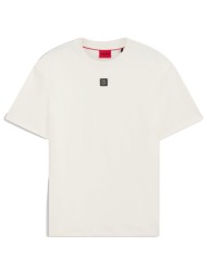 hugo t-shirt dalile logo μεταλλικο εκρου