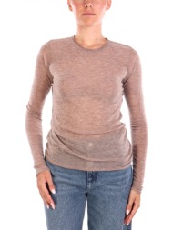 pinko μπλουζα λαιμοκοψη pico sweater καφε