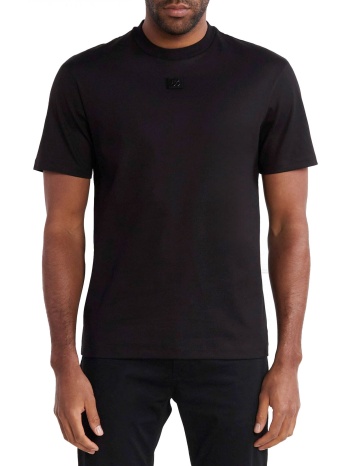 hugo t-shirt dalile logo μεταλλικο μαυρο
