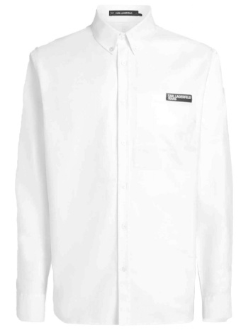 karl lagerfeld jeans πουκαμισο poplin shirt λευκο σε προσφορά