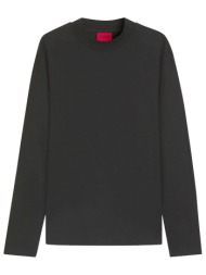 hugo t-shirt dimersolo μαυρο