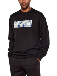 hugo blue φουτερ λαιμοκοψη neprix μαυρο