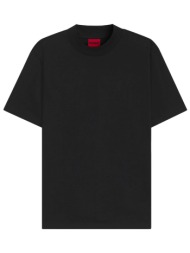 hugo t-shirt dimersom μαυρο